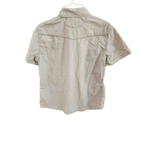 Converse Short Sleeve Button Down down Gray Shirt in Large - Picture 2 of 7